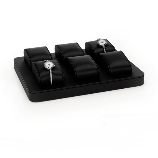 Brushed Watch Display Tray – Black & White
