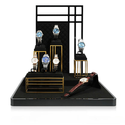 Luxury Watch Display Stand Complete Watch Display Set for Window & Live Streaming