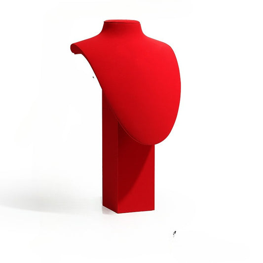 Red Jewelry Display Stand for Gold & Jewelry, Window Showcase Organizer