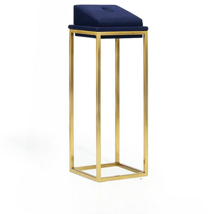 Luxury Gold Curved Jewelry Display Stand - Velvet Necklace Earring Ring Rack