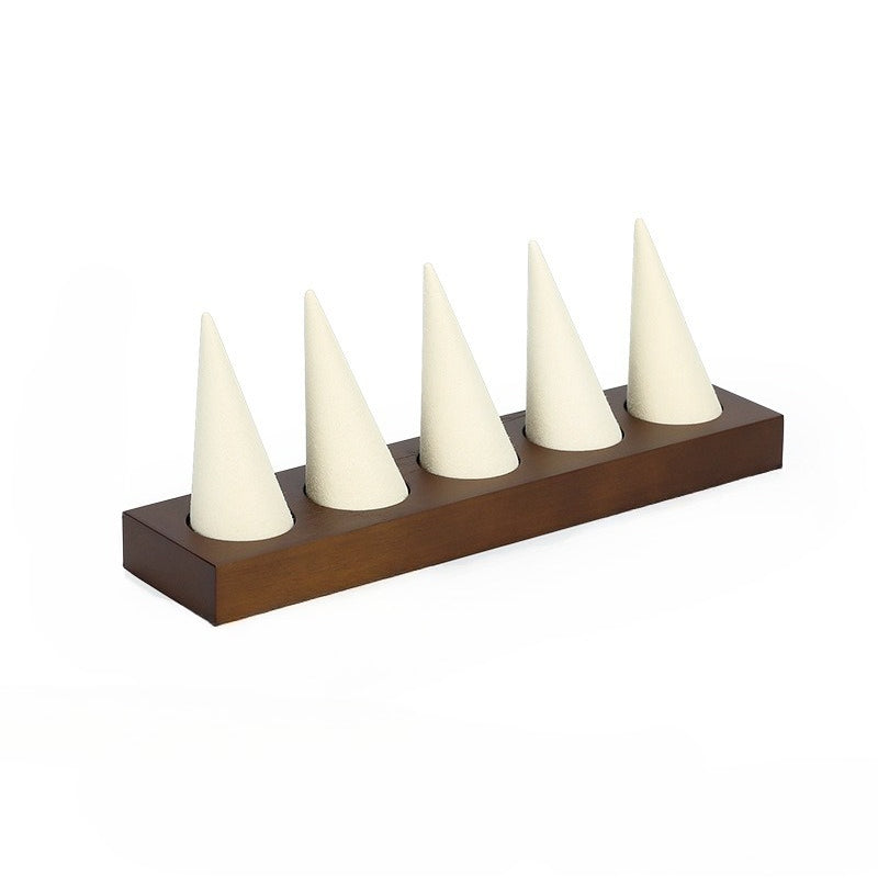Wooden Ring Display Holder for Jewelry Store Retail & Boutique Showcase
