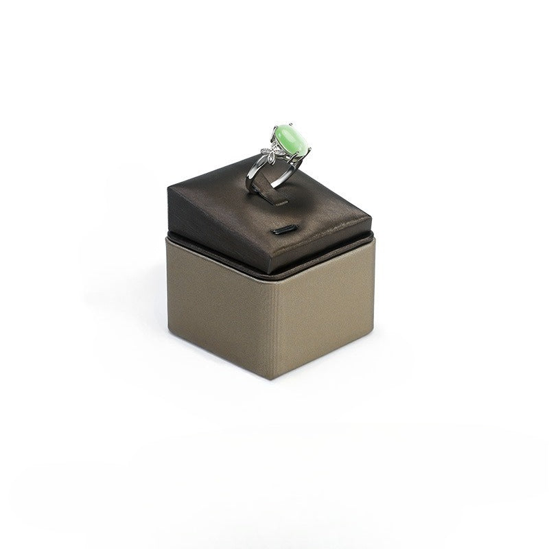Leather Ring Display Stand, Premium Jewelry Ring Holder for Live Sales