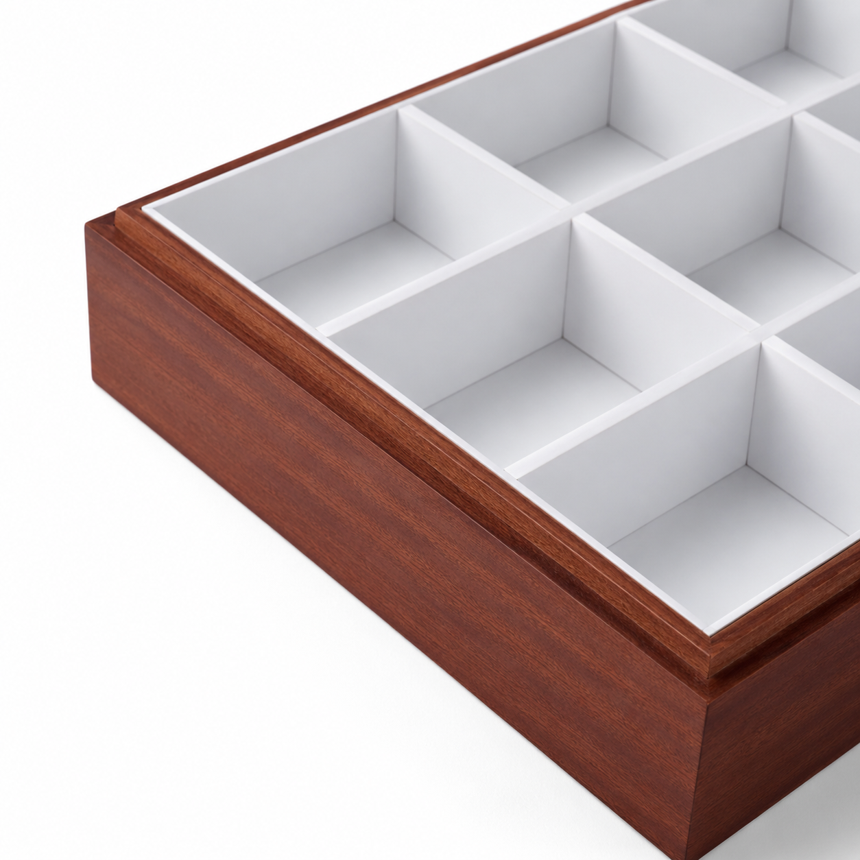 White 15-Compartment Wooden Bracelet and Watch Organizer Tray – Jeweller Buy