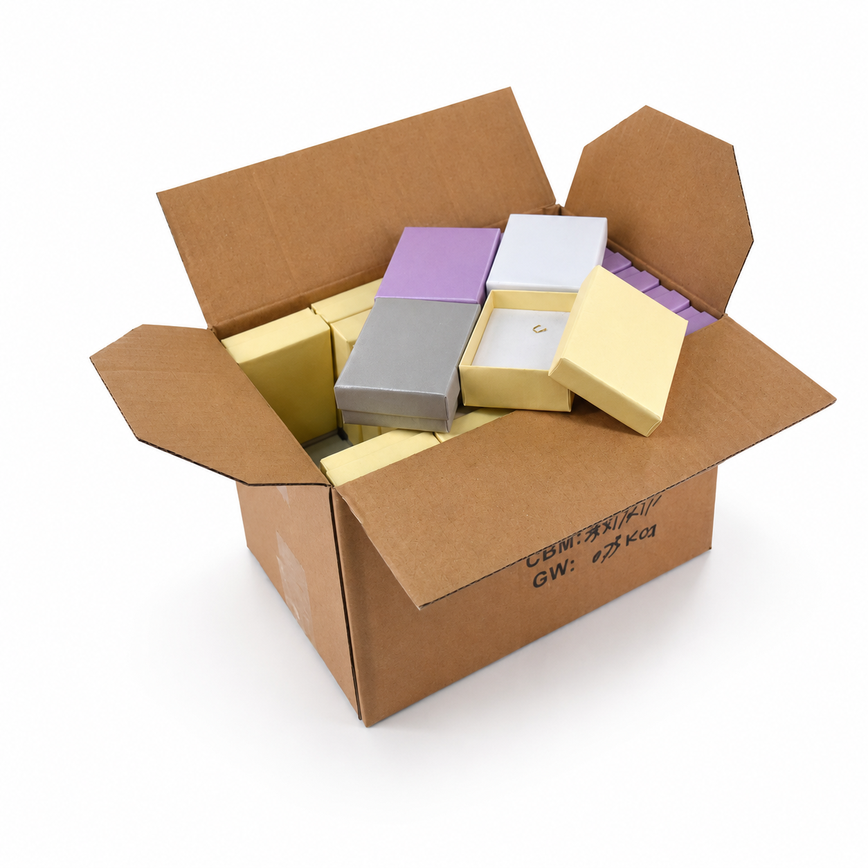 48-Pack Assorted Color Pendant and Earring Jewelry Boxes with Cotton Inserts – Jeweller Buy