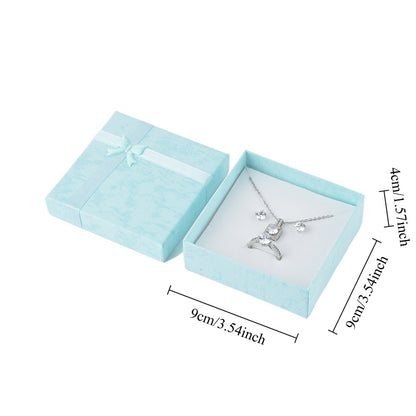 12Pcs (B10-44-BA) Baby Blue Fashion Necklace  Boxes