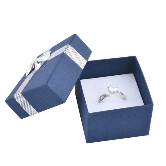 B09 Fashion Blue Cardboard Jewelry Boxes