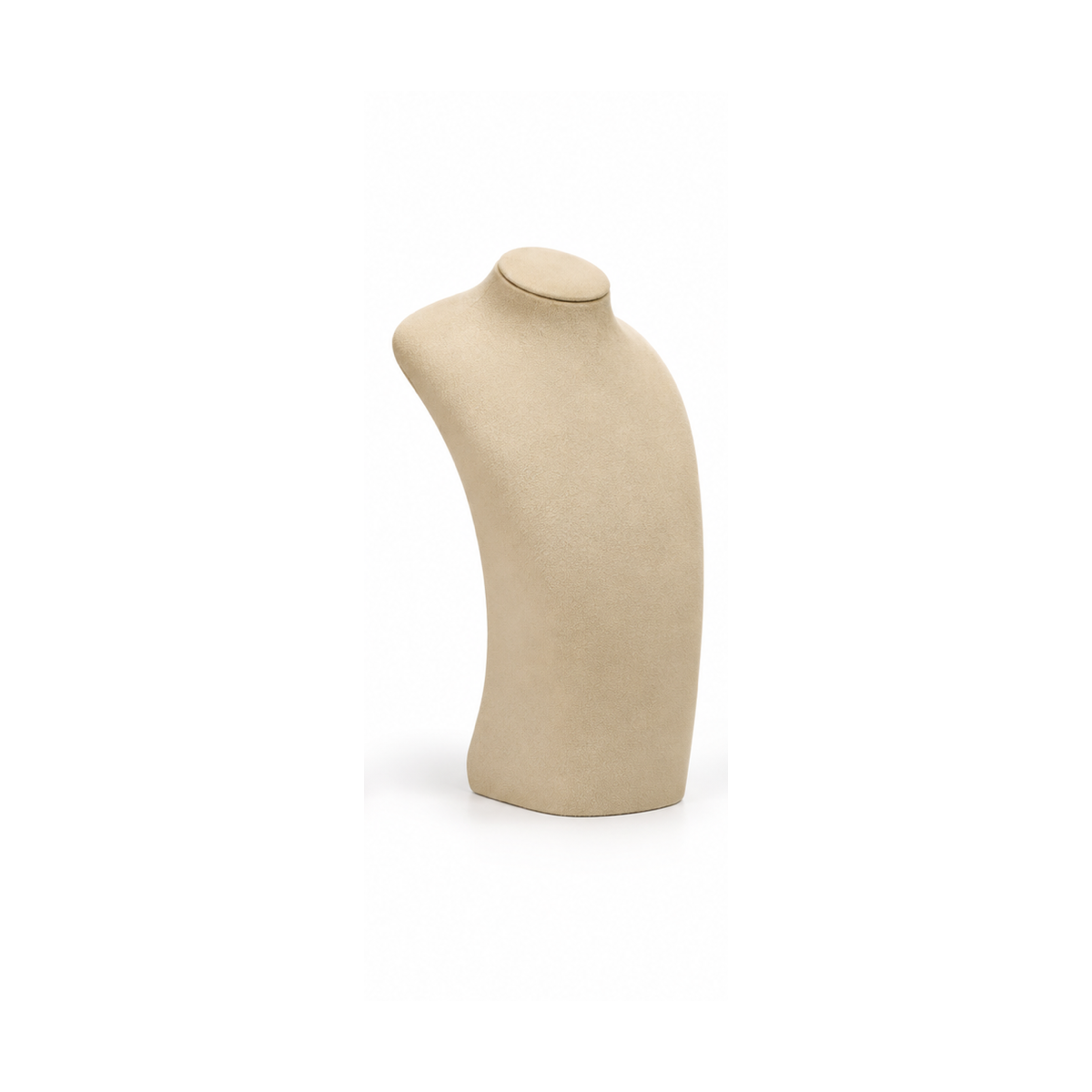 Khaki Curved Bust H2 / 18 x 34.5 cm necklace display - CND014