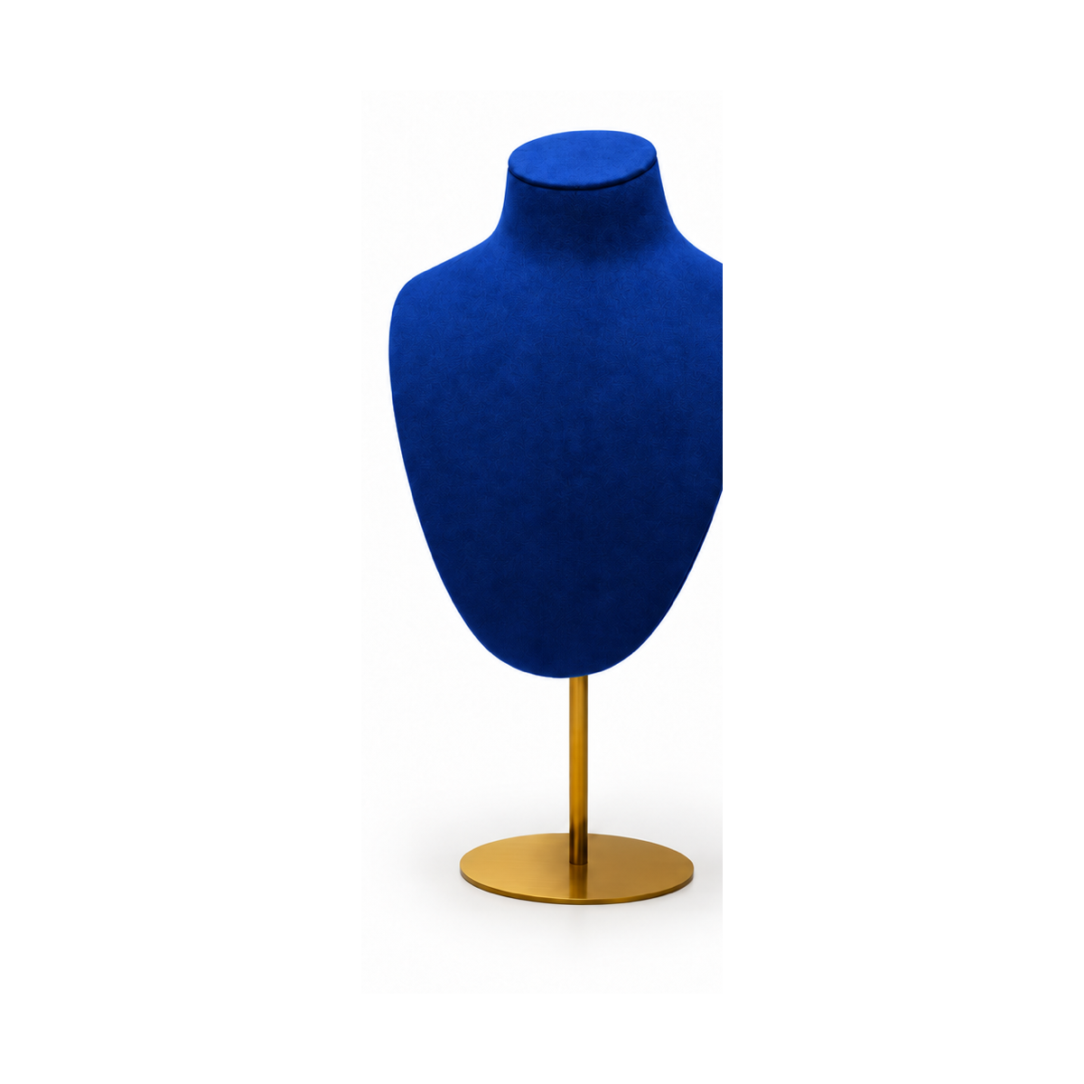 Royal Blue Metal Portrait Large / 15 x 35 cm necklace display - CND037