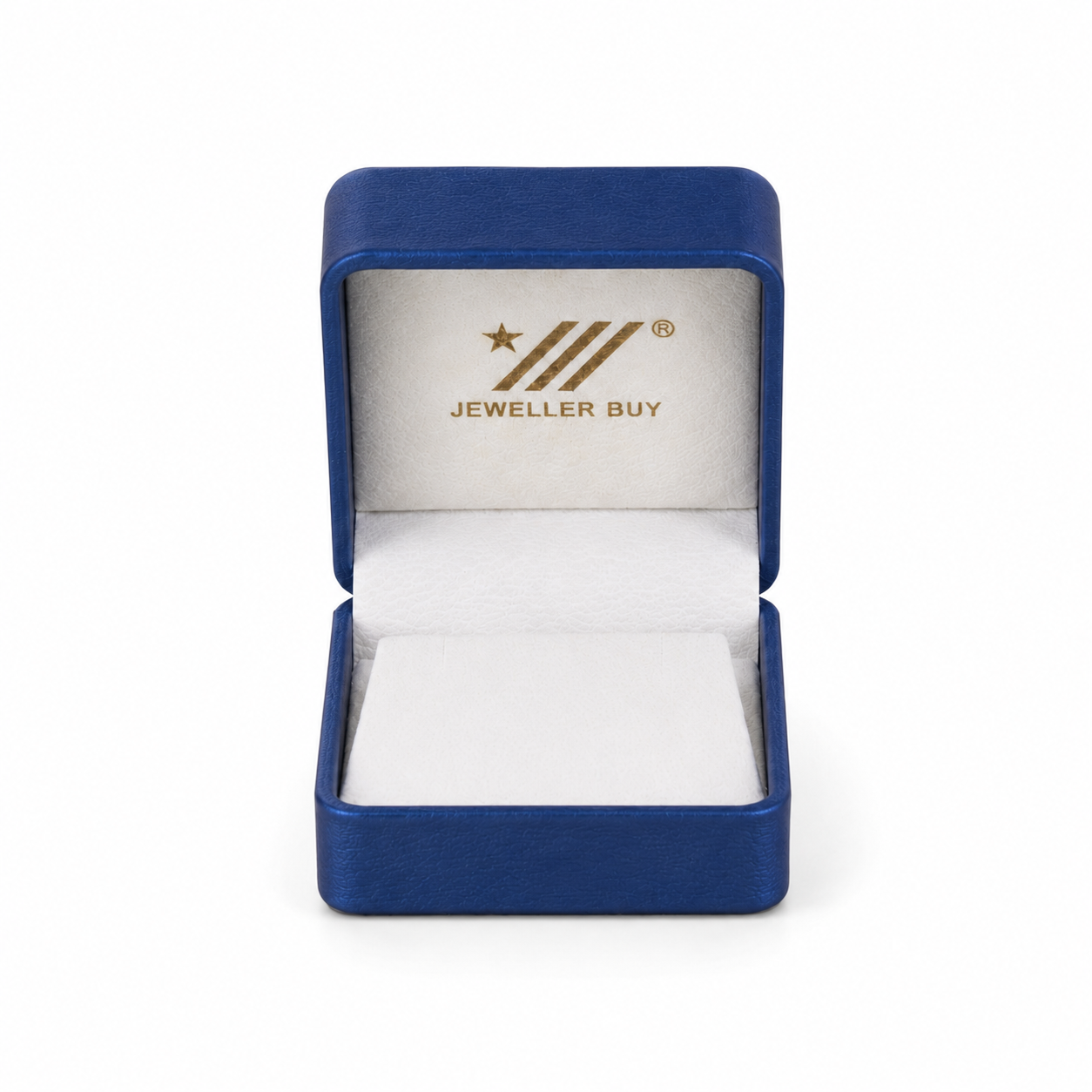 Blue PU Leather Earring Box