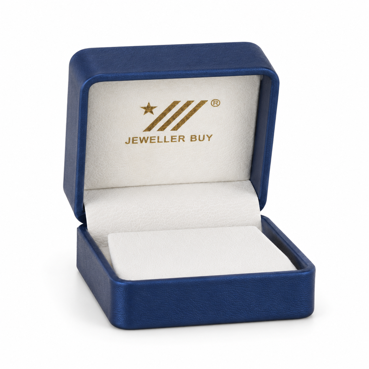 Blue PU Leather Earring Box