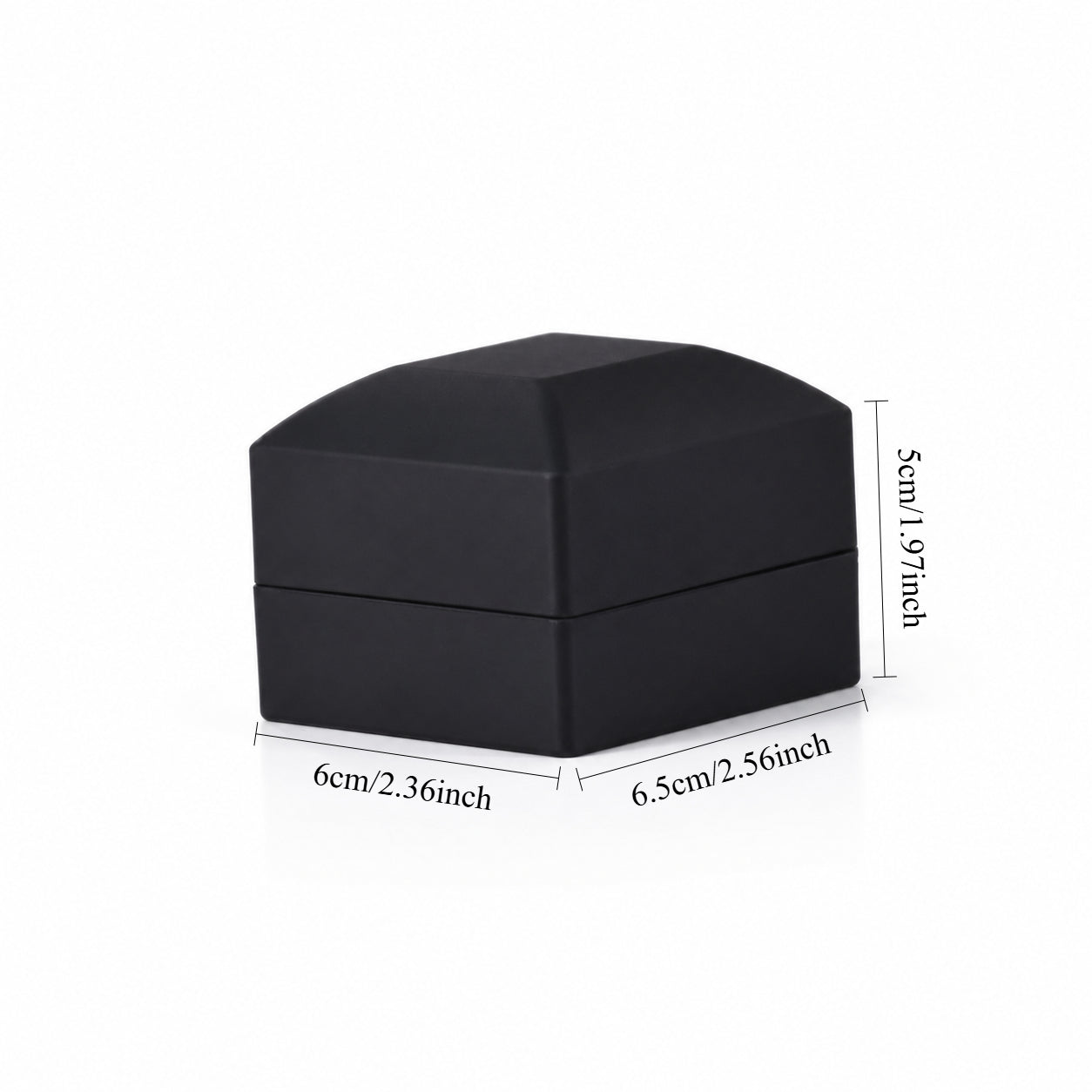 Black Plastic LED Ring Box with Velvet Interior – Jeweller Buy