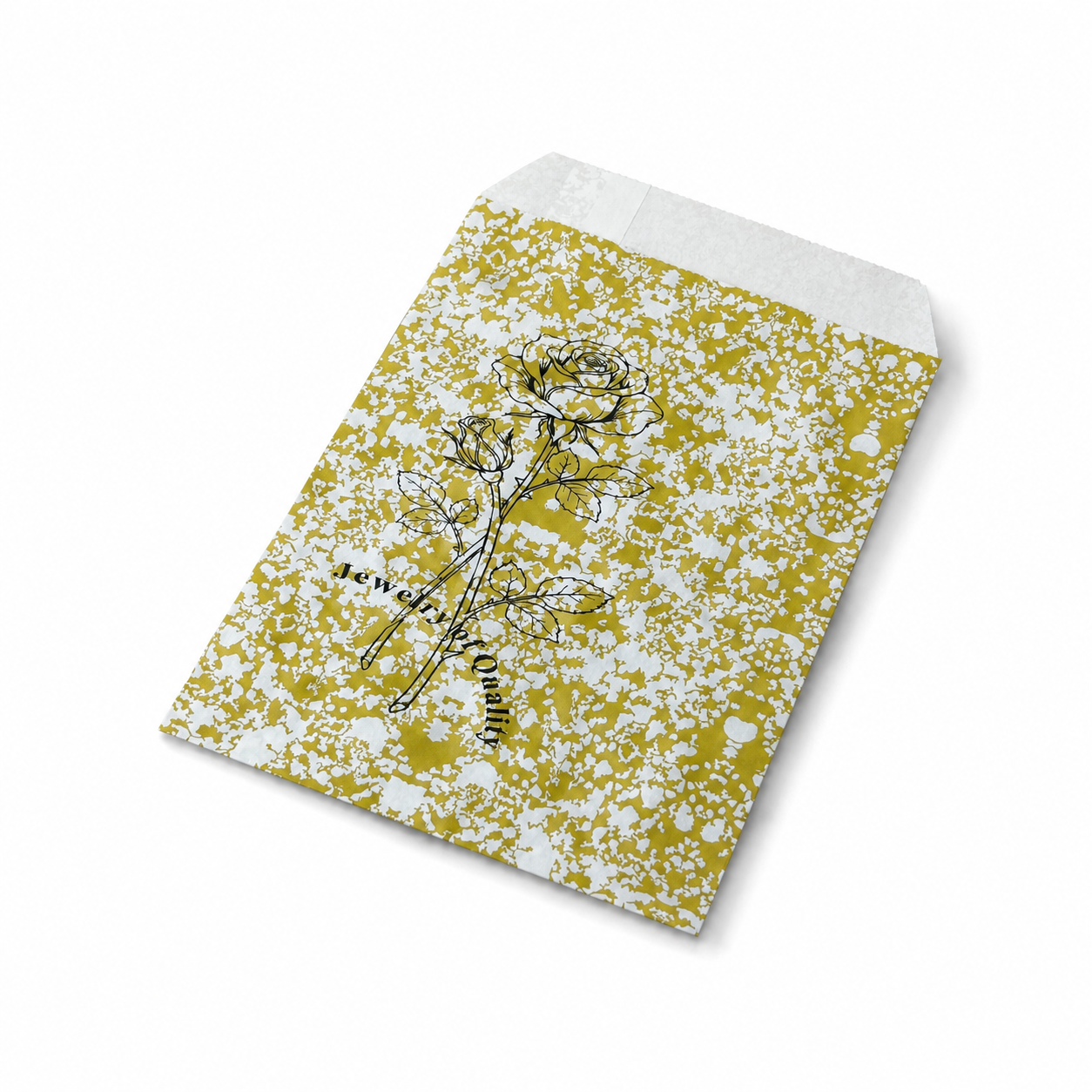 Golden Paper gift bag  Price For 100pcs ,5" x 7"