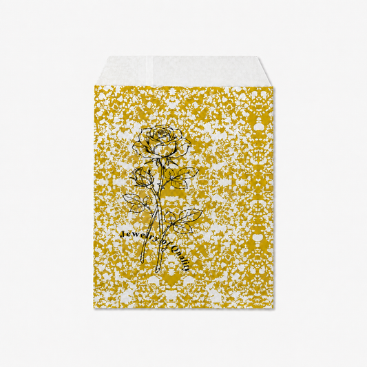 Golden Paper gift bag  Price For 100pcs, 5" × 7"