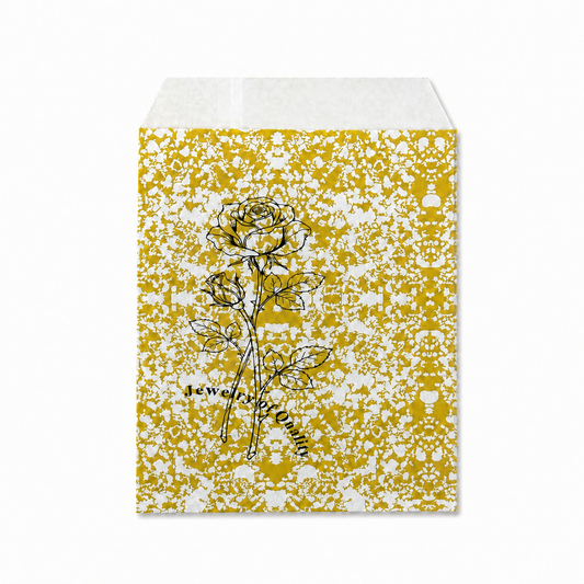 Golden Paper gift bag  Price For 100pcs, 5" × 7"