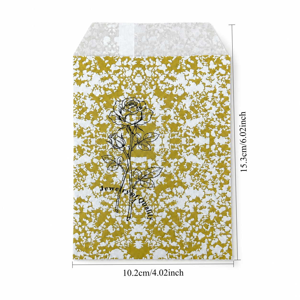 Golden Paper gift bag  Price For 100pcs ,4" x 6"