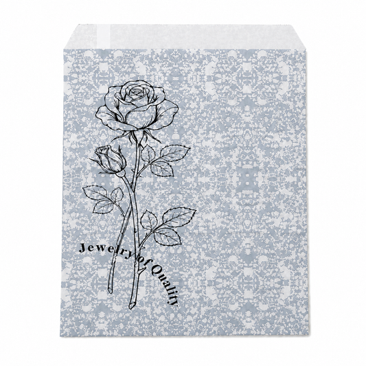 Silver Paper gift bag  Price For 100pcs, 8.5" × 11"