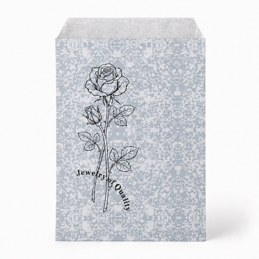 Silver Paper gift bag  Price For 100pcs, 6" × 9"