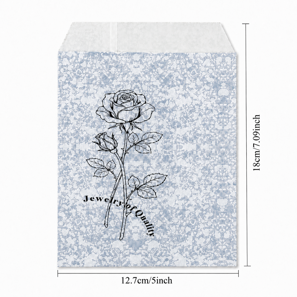 Silver Paper gift bag  Price For 100pcs, 5" × 7"