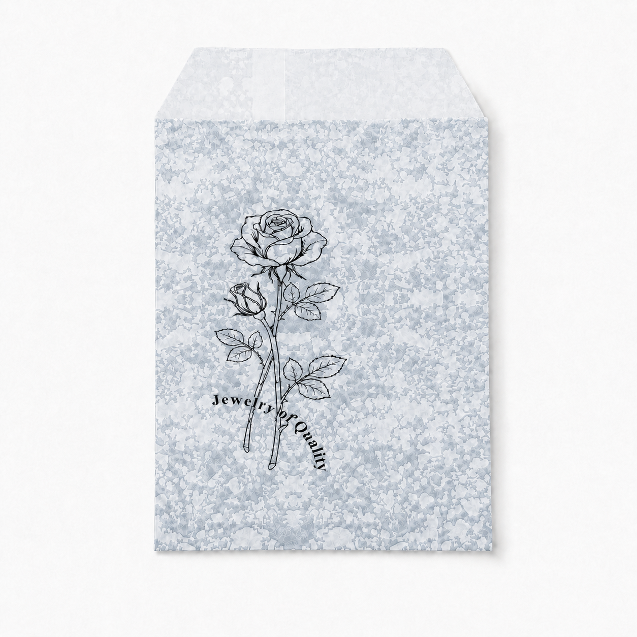 Silver Paper gift bag  Price For 100pcs, 4" × 6"