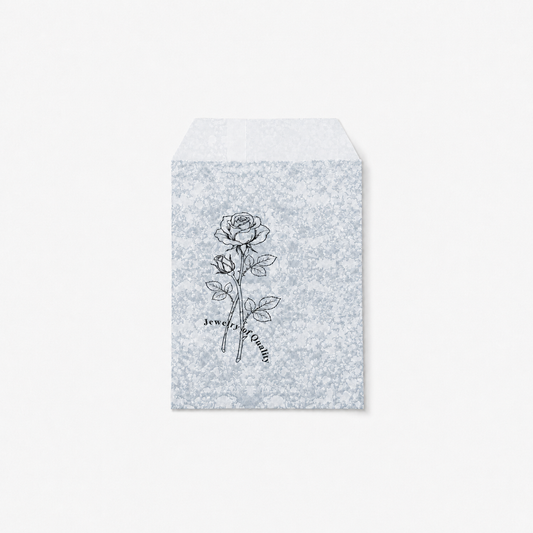 Silver Paper gift bag  Price For 100pcs, 4" × 6"