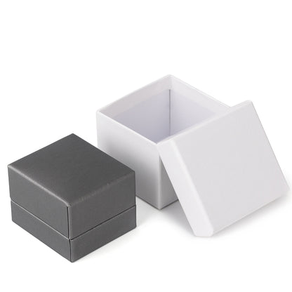 24PCS (PE3-GR) Gray PU Earring Boxes