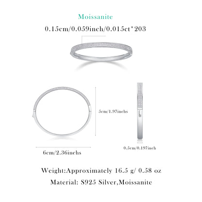 Moissanite High Quality White Gold Waterproof 925 Sterling Silver Halo Tennis Bracelet For women B230913142