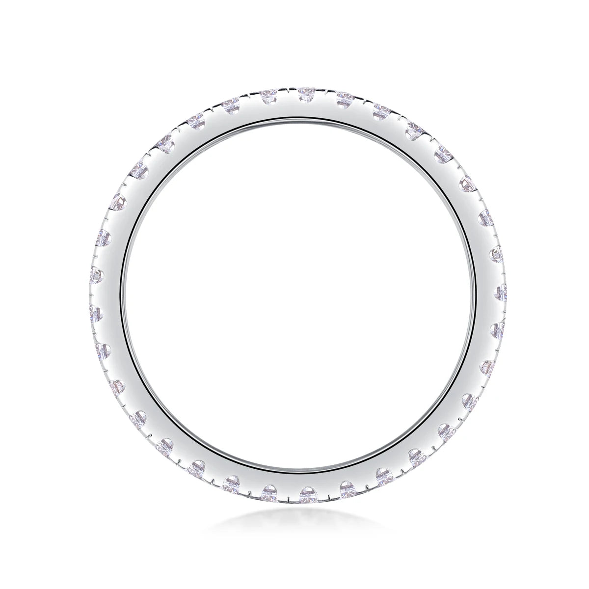 Best Selling Classics Design Moissanite Eternity Ring Silver Jewelry Women Gift  Party Sterling Stone Wedding Technology party