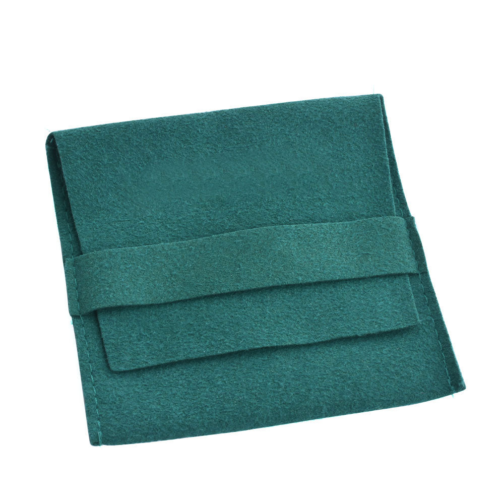 100 PCS 8 × 8 CM Suede Pouch Jewelry Storage Bags