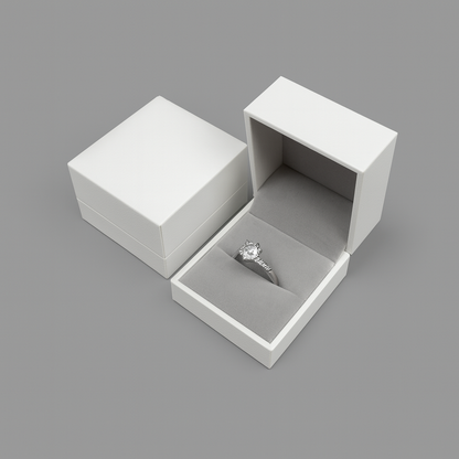 24Pcs White Ring Boxes