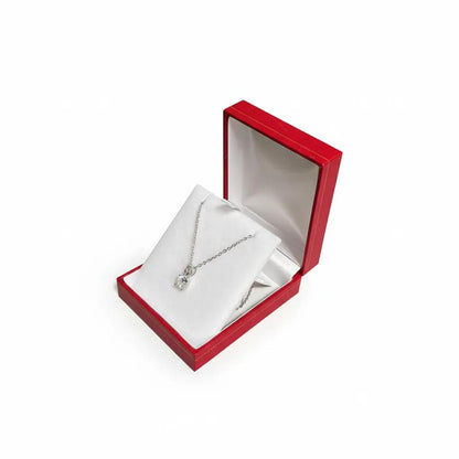 6Pcs Red Pedant Boxes With Gold Trim