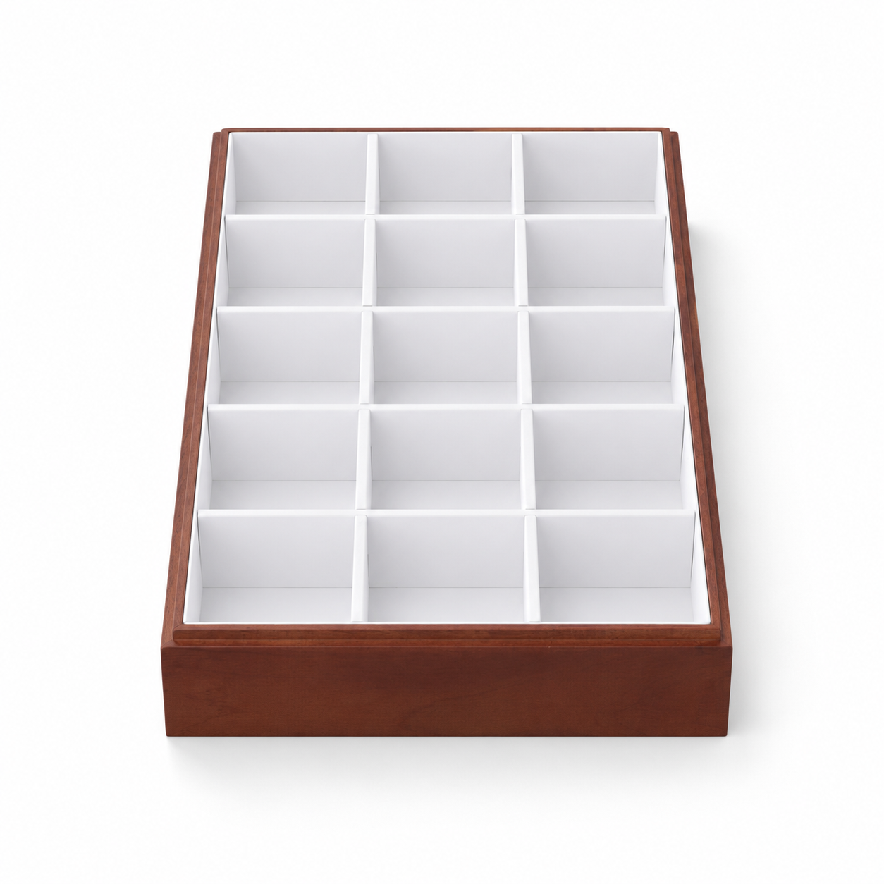 White 15-Compartment Wooden Bracelet and Watch Organizer Tray – Jeweller Buy