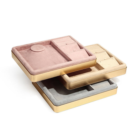 Metal Jewelry Display Tray for Necklaces, Rings & Pendants