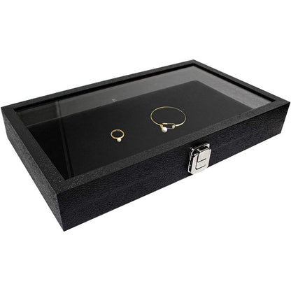 Wooden Jewelry Storage Box with Window