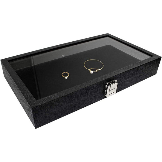 Wooden Jewelry Storage Box with Window
