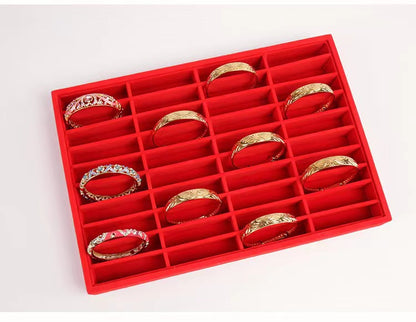 Red Flannel Jewelry Tray