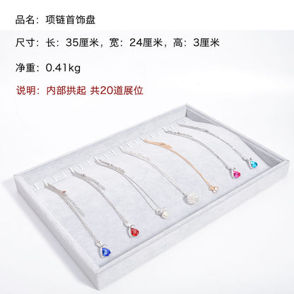 Gray Velvet  Jewelry Tray