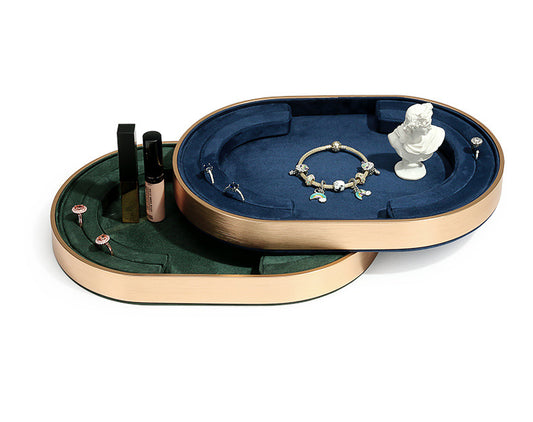 New Metal Jewelry Display Tray for Rings & Necklaces
