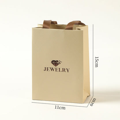 High-end Jewelry Jewelry Bag Universal Packaging Wholesale Paper Bag Jewelry Tote Bag Necklace Ring Bag