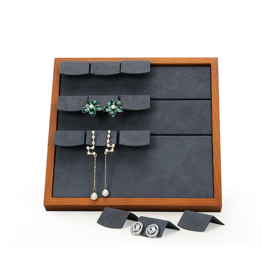 Solid Wood Vertical Earring Display Stand