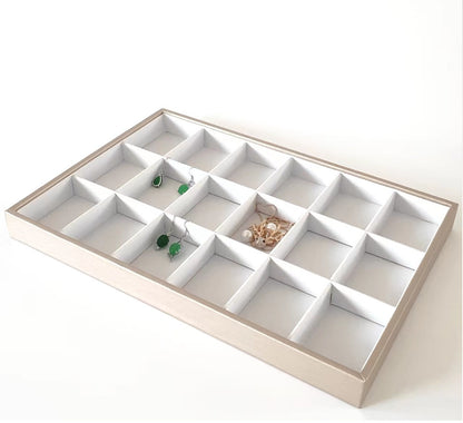 Brushed Leather Jewelry Tray