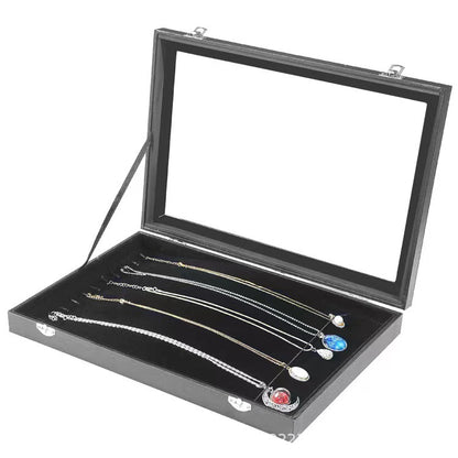 Black Jewelry Display Boxes with Window