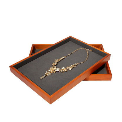 Solid Wood Jewelry Display Tray for Pendants & Organizer