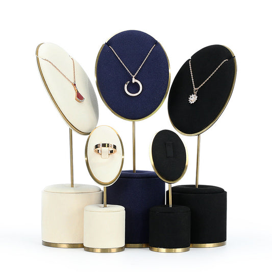 Metal Jewelry Display Stand for Necklaces & Rings