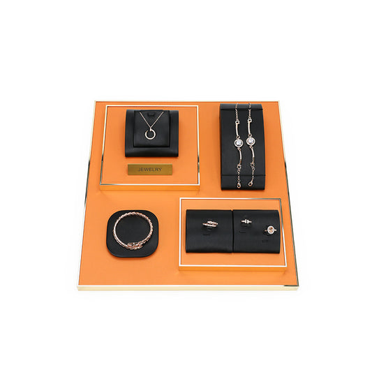 Premium Metal Jewelry Display Stand for Countertop Showcase
