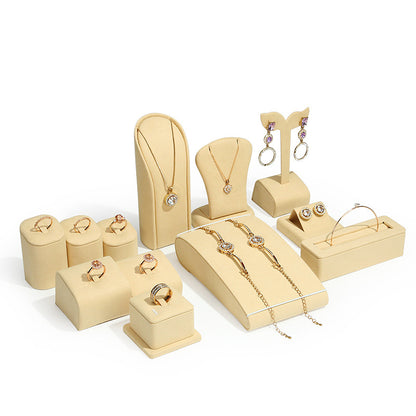 Luxury Microfiber Jewelry Display Mannequin for Rings, Necklaces & Earrings