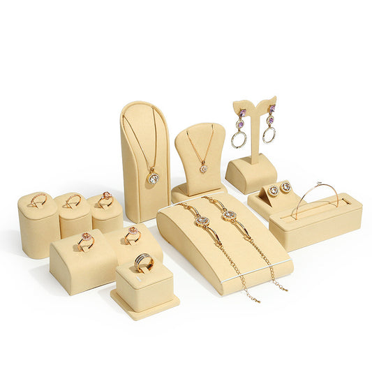 Luxury Microfiber Jewelry Display Mannequin for Rings, Necklaces & Earrings