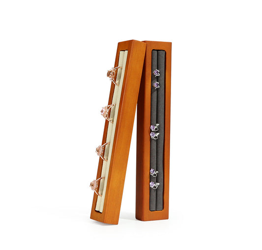 Solid Wood Ring Display Stand | Insert Style Jewelry Organizer for Photography & Retail