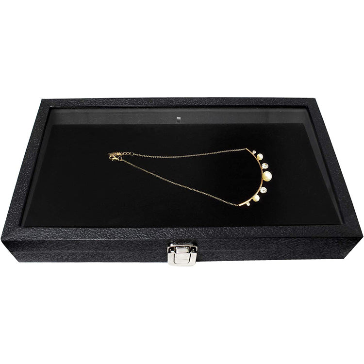 Wooden Jewelry Storage Box with Window