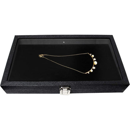 Wooden Jewelry Storage Box with Window