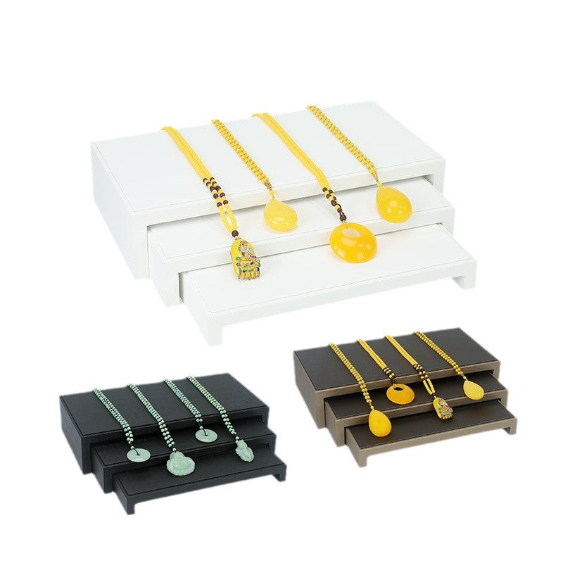 3-Tier Jewelry Display Stand for Amber, Jade & Bracelets